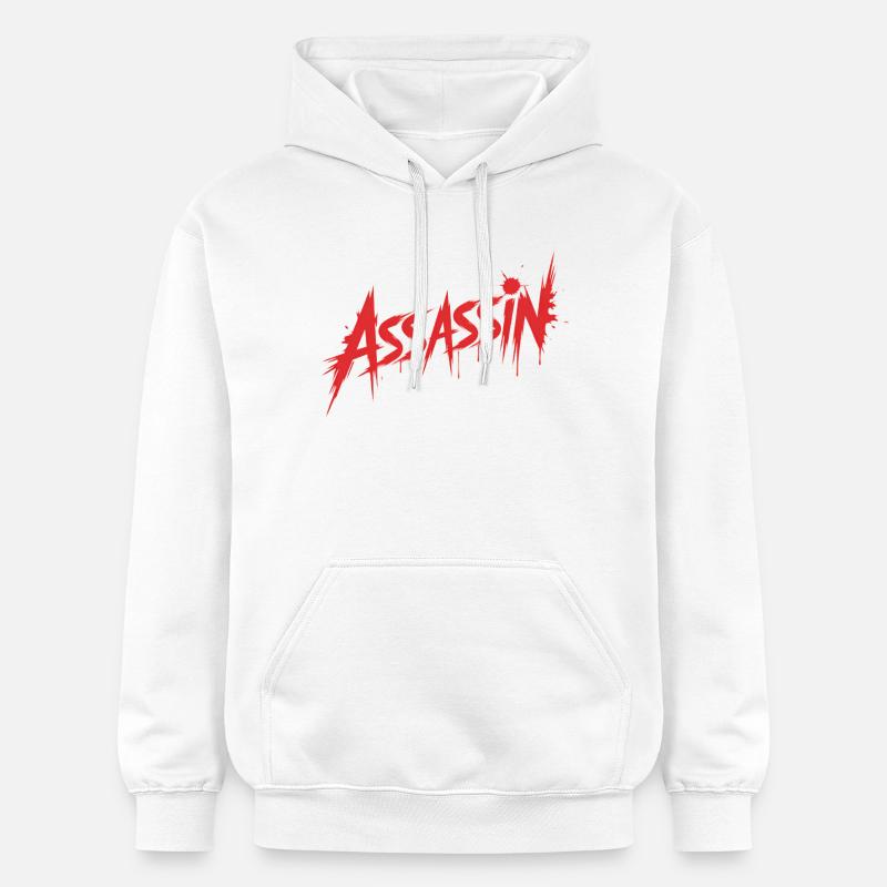 Assassin - Conception de sang tueur - Sweat à capuche Softstyle® Gildan Unisexe - blanc