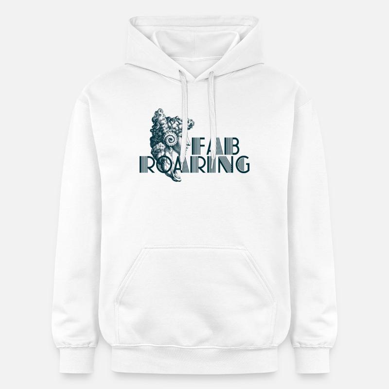 FAB_ROARING - Sweat à capuche Softstyle® Gildan Unisexe - blanc