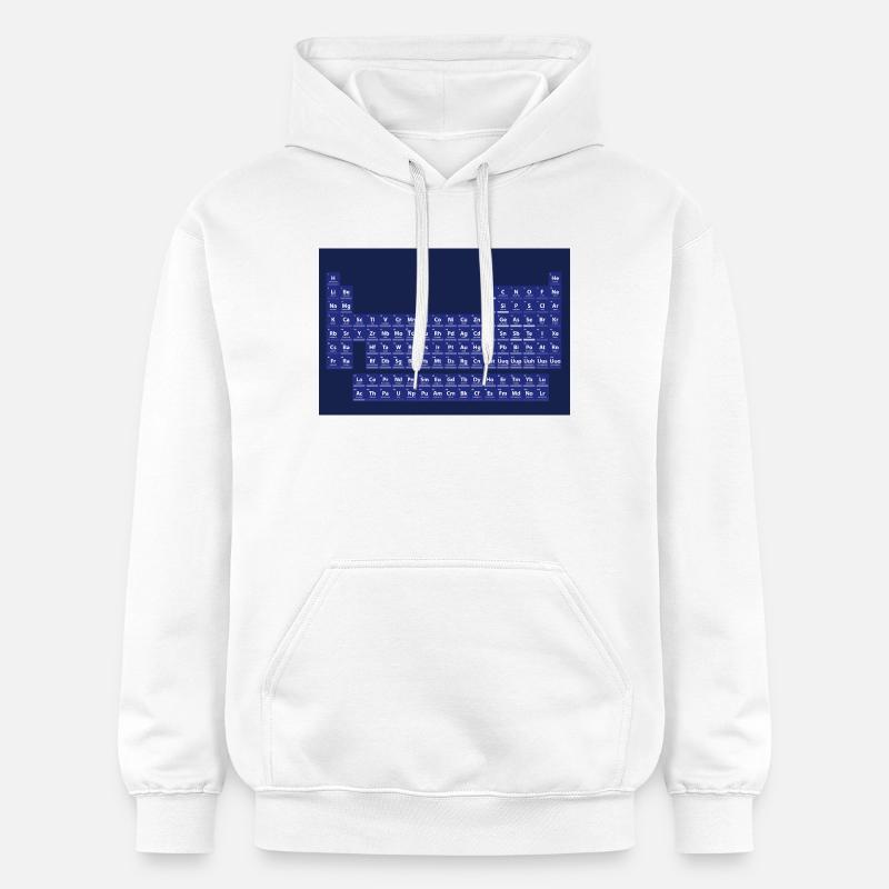 Le tableau périodique des éléments - Sweat à capuche Softstyle® Gildan Unisexe - blanc