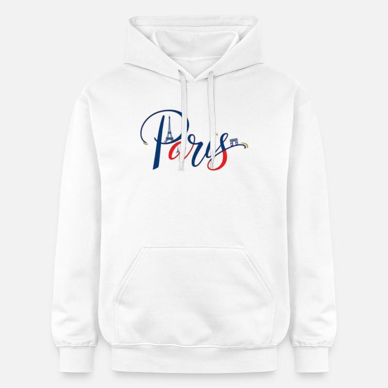 Le souvenir authentique de Paris - Sweat à capuche Softstyle® Gildan Unisexe - blanc