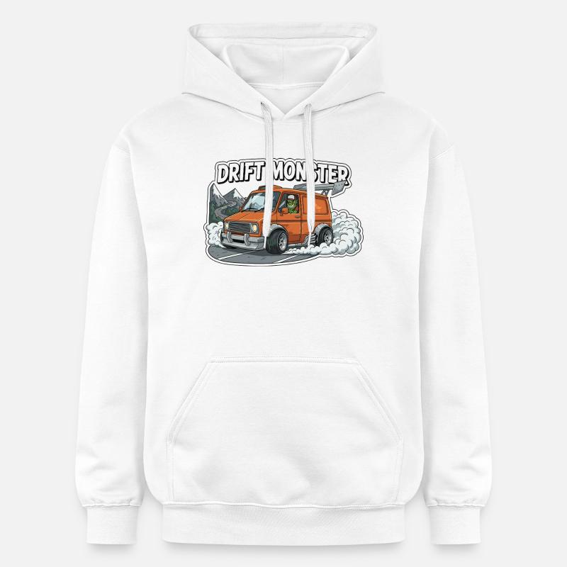 Monstre de dérive - Sweat à capuche Softstyle® Gildan Unisexe - blanc