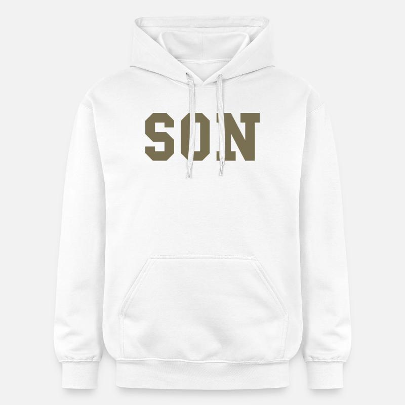 SON – Déclaration de style universitaire - Sweat à capuche Softstyle® Gildan Unisexe - blanc