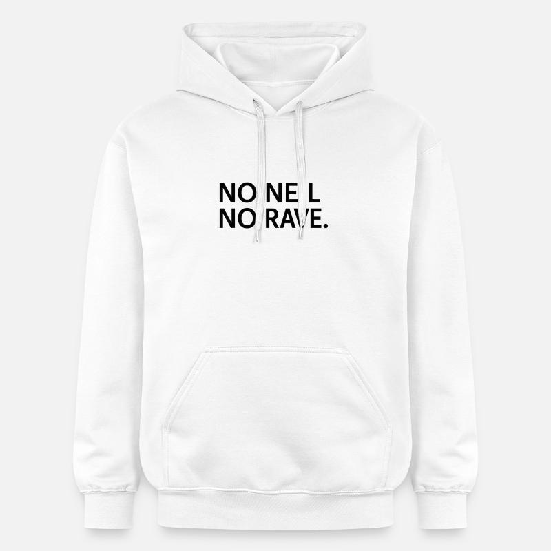 Pas de Neal pas de rave - Sweat à capuche Softstyle® Gildan Unisexe - blanc