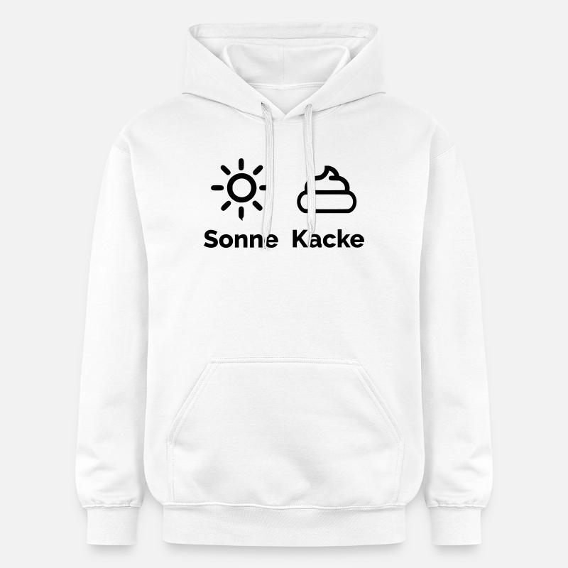 Caca de soleil - Sweat à capuche Softstyle® Gildan Unisexe - blanc