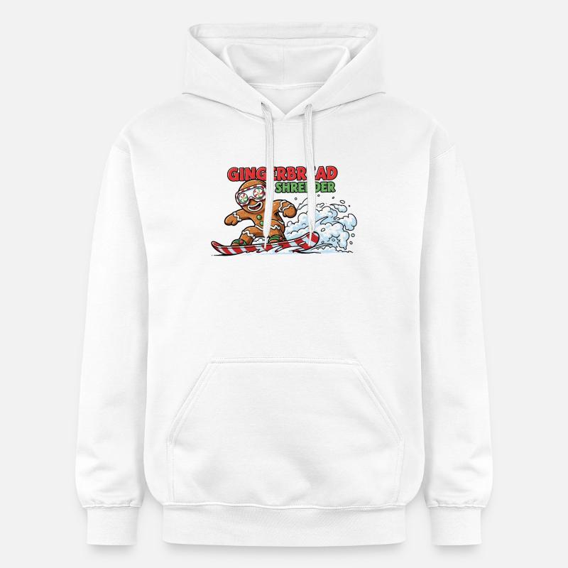 Biscuit de snowboard - Sweat à capuche Softstyle® Gildan Unisexe - blanc