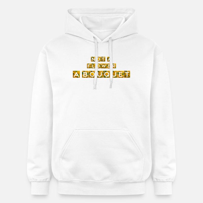 Bouquet de tournesols et de graminées - Sweat à capuche Softstyle® Gildan Unisexe - blanc