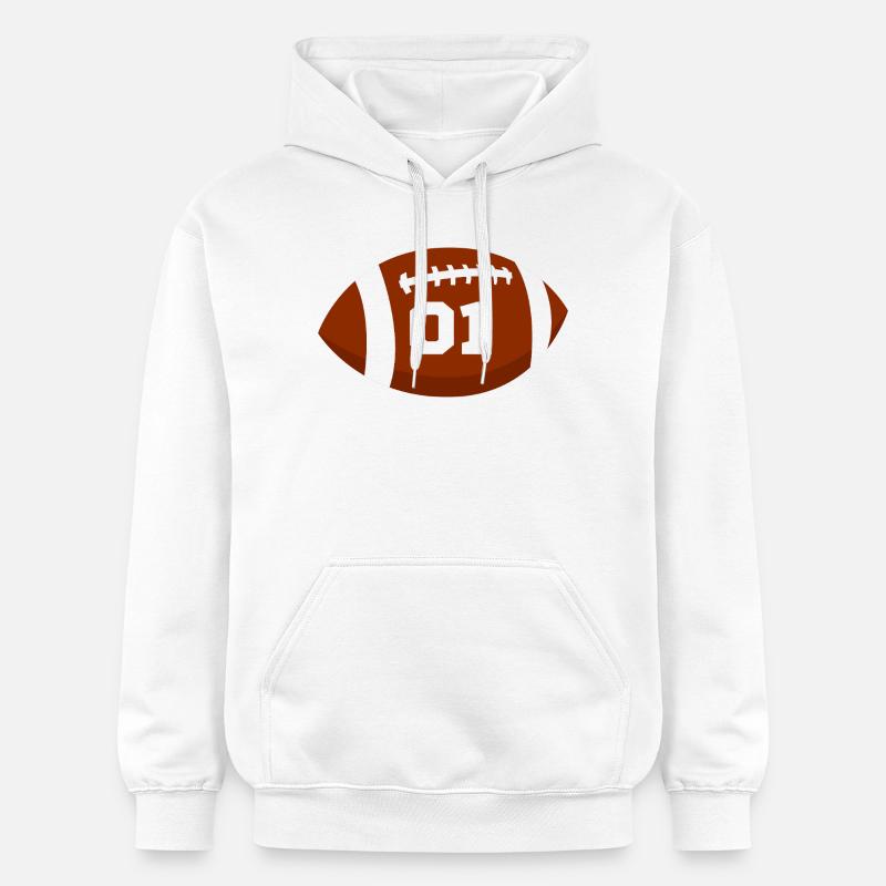 Numéro 1 rugby - 1e anniversaire rugby - Sweat à capuche Softstyle® Gildan Unisexe - blanc