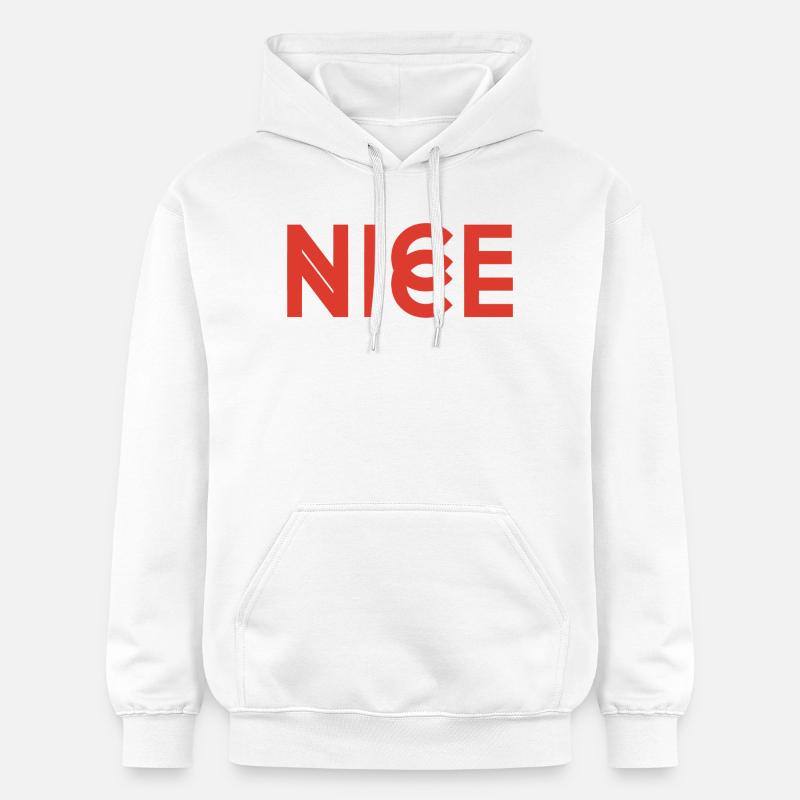 Nice Nice - Sweat à capuche Softstyle® Gildan Unisexe - blanc