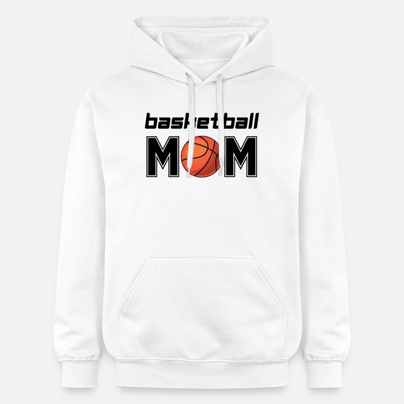 Maman basketteuse - Sweat à capuche Softstyle® Gildan Unisexe - blanc