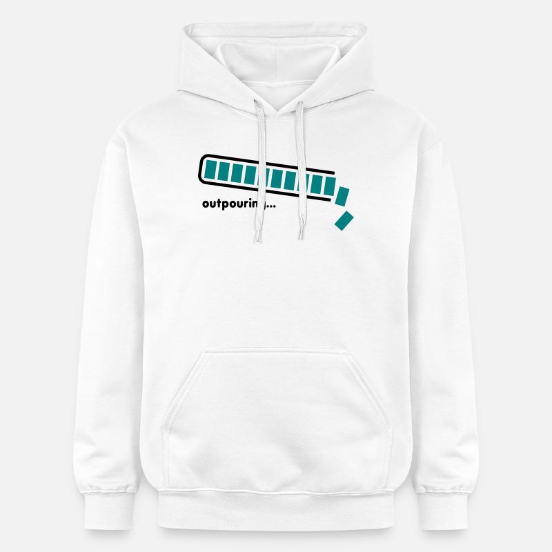 épanchement - Sweat à capuche Softstyle® Gildan Unisexe - blanc