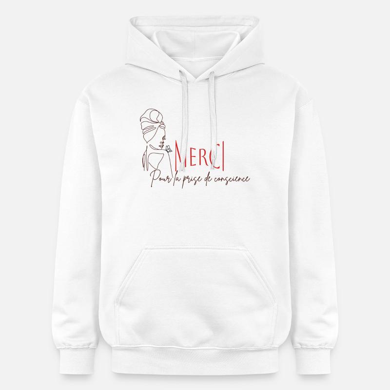 Merci pour la prise de conscience - Sweat à capuche Softstyle® Gildan Unisexe - blanc