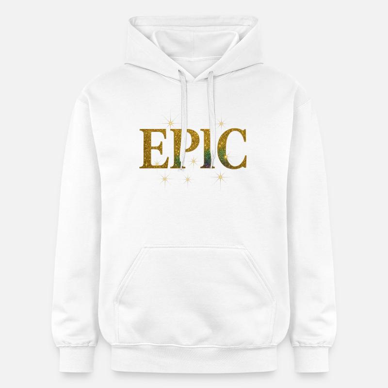 Epic Glitter EPIC Design - Sweat à capuche Softstyle® Gildan Unisexe - blanc