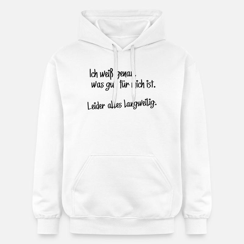 Tant mieux pour moi - Sweat à capuche Softstyle® Gildan Unisexe - blanc