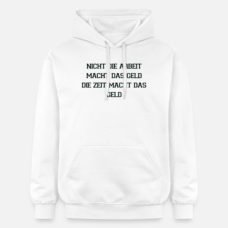 Le temps gagne de l’argent Citation - Sweat à capuche Softstyle® Gildan Unisexe - blanc