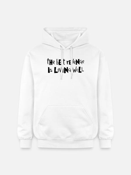 Best revenge ... by Cean - Gildan Unisex Softstyle® Midweight Hoodie - white