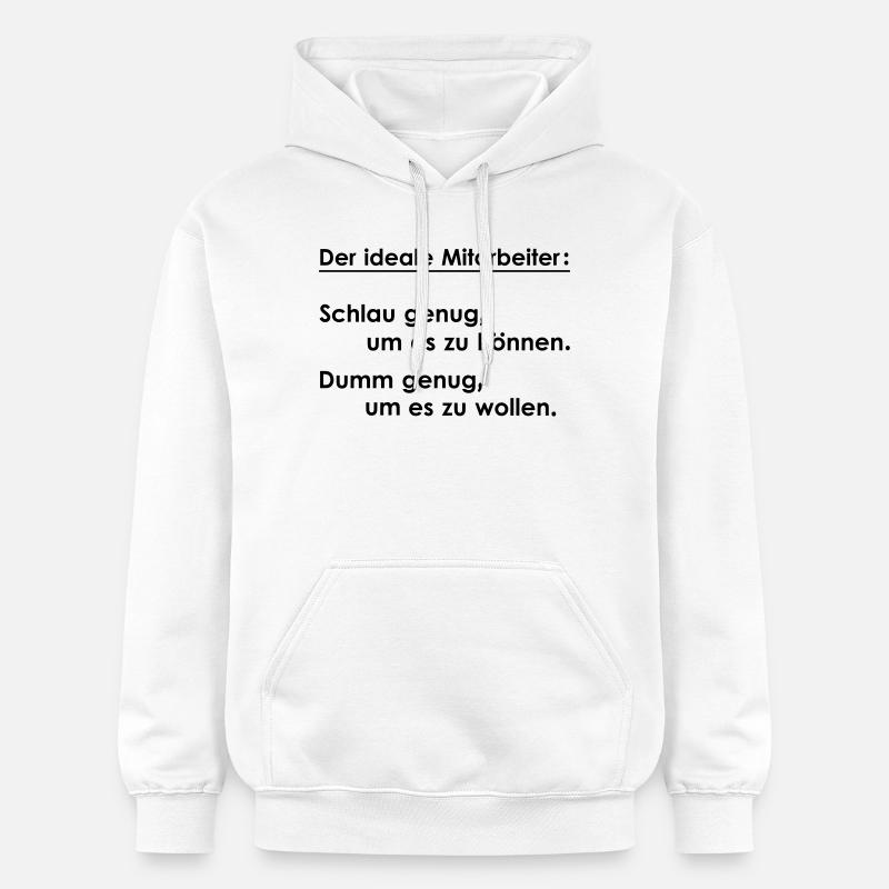 L’employé idéal - Sweat à capuche Softstyle® Gildan Unisexe - blanc