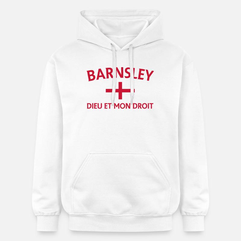 Drapeau Barnsley Devise Design - Sweat à capuche Softstyle® Gildan Unisexe - blanc