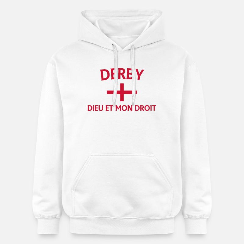 Conception du drapeau de l’Angleterre Derby - Sweat à capuche Softstyle® Gildan Unisexe - blanc