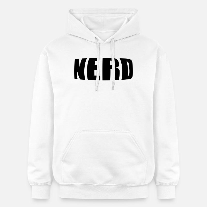 Nerd - Sweat à capuche Softstyle® Gildan Unisexe - blanc