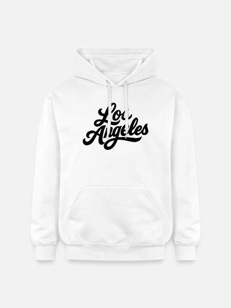 Los Angeles LA shirt - Gildan Unisex Softstyle® Midweight Hoodie - white