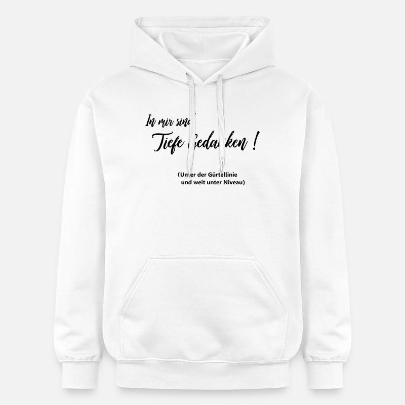 Pensées profondes - Sweat à capuche Softstyle® Gildan Unisexe - blanc