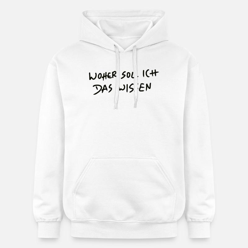 Où devrais-je savoir Graffiti - Sweat à capuche Softstyle® Gildan Unisexe - blanc