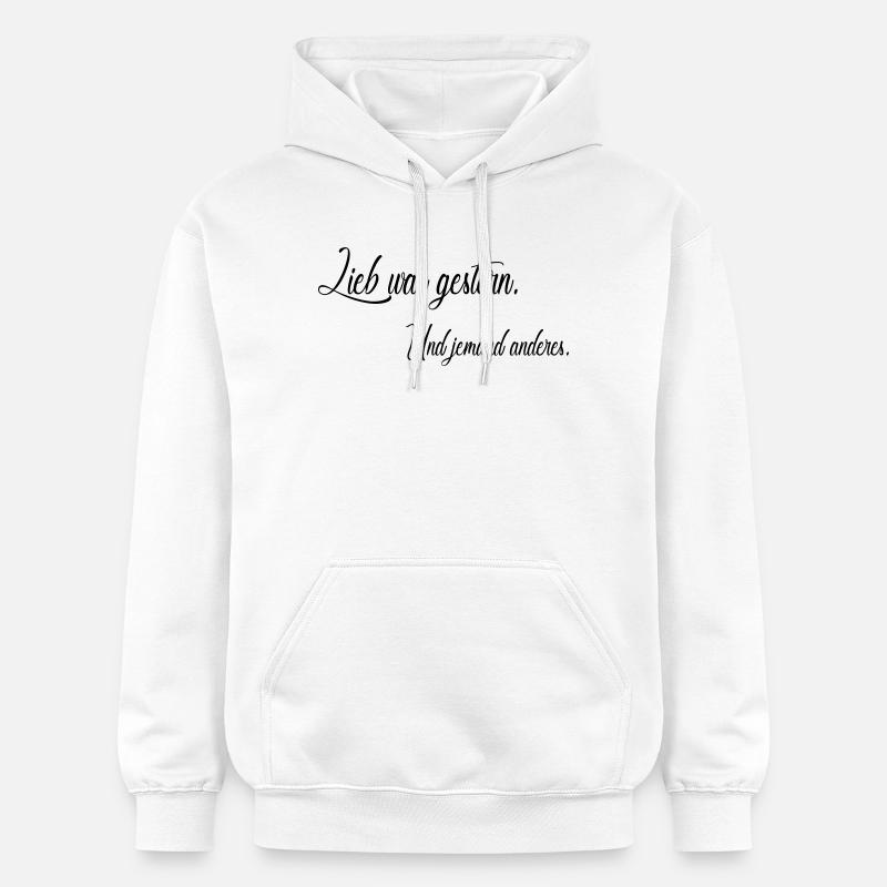 Lieb war gestern - Gildan Unisex Softstyle® Midweight Hoodie - Weiß