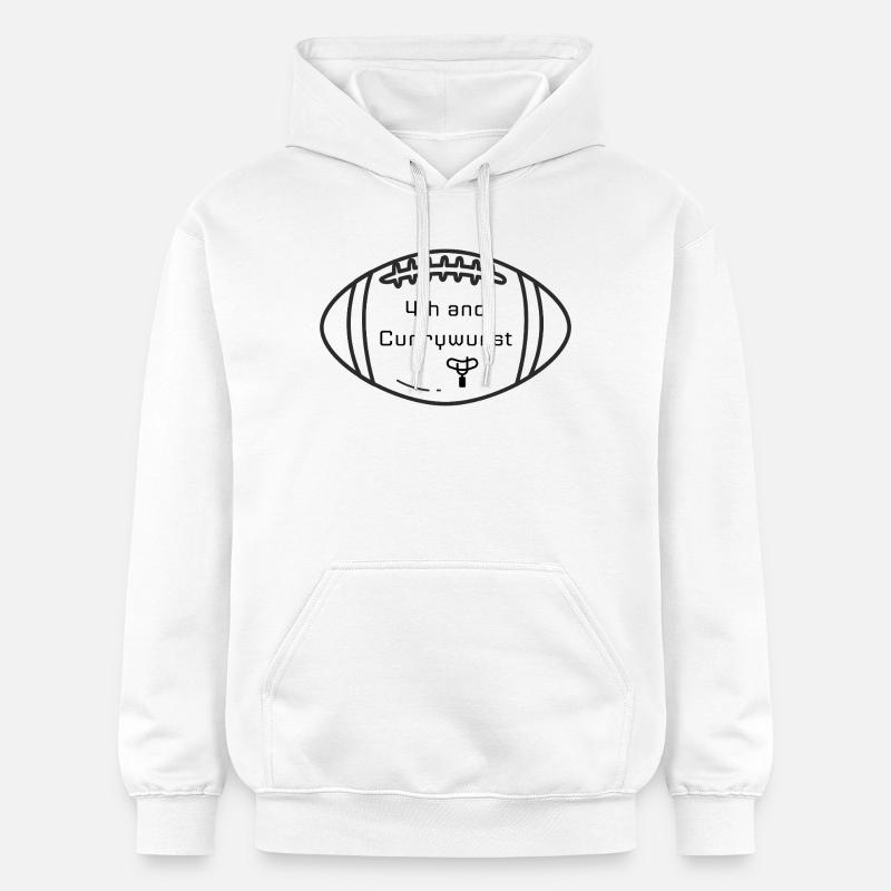 4e Down et Currywurst Football Berlin - Sweat à capuche Softstyle® Gildan Unisexe - blanc