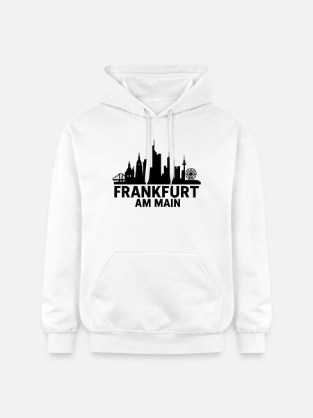 Francfort-sur-le-Main Silhouette - Sweat à capuche Softstyle® Gildan Unisexe - blanc