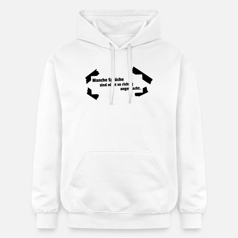 Dictons inappropriés - Sweat à capuche Softstyle® Gildan Unisexe - blanc