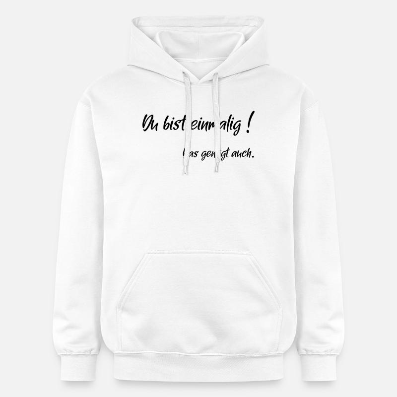 une fois assez - Sweat à capuche Softstyle® Gildan Unisexe - blanc