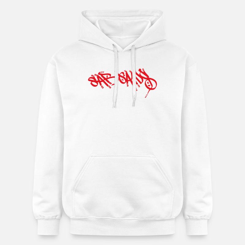 Sargans Pullovoer - Sweat à capuche Softstyle® Gildan Unisexe - blanc