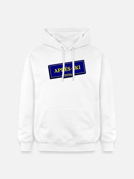 Après-ski 2026 - Gildan Unisex Softstyle® Midweight Hoodie - white