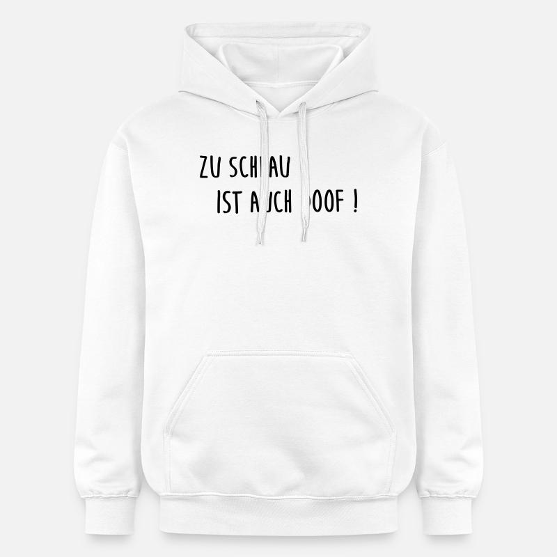 Trop intelligent, c’est aussi stupide - Sweat à capuche Softstyle® Gildan Unisexe - blanc