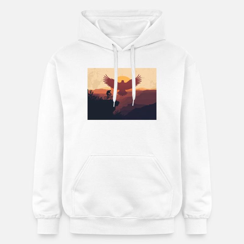 Cavalier soleil - Sweat à capuche Softstyle® Gildan Unisexe - blanc