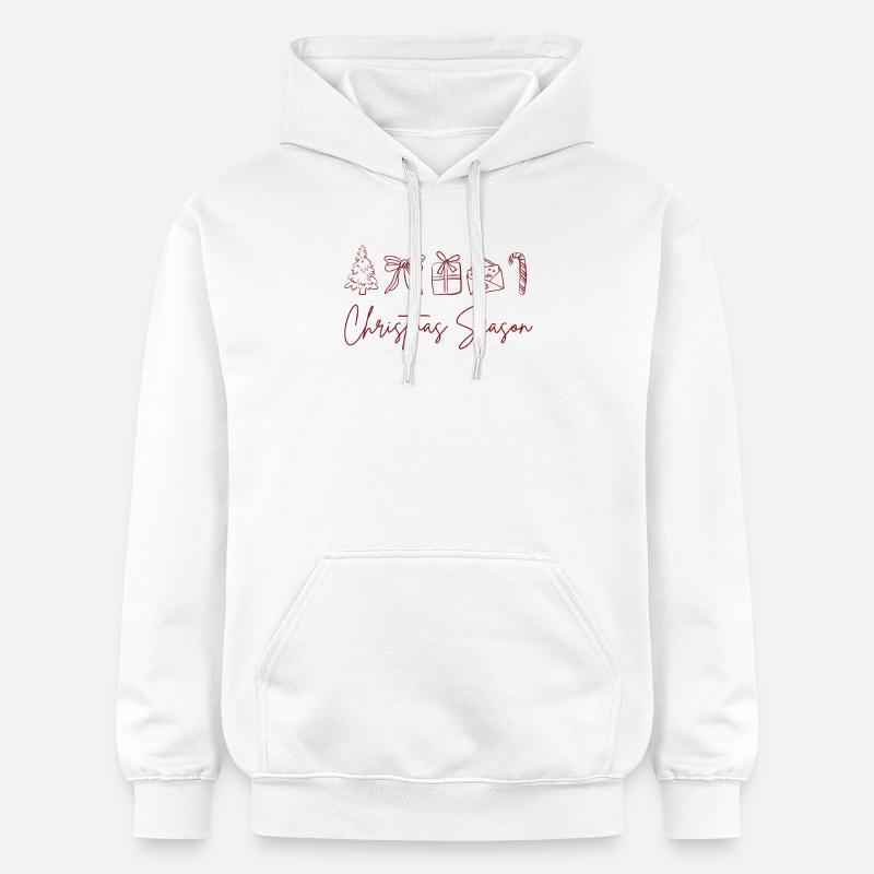 Période de Noël - Sweat à capuche Softstyle® Gildan Unisexe - blanc