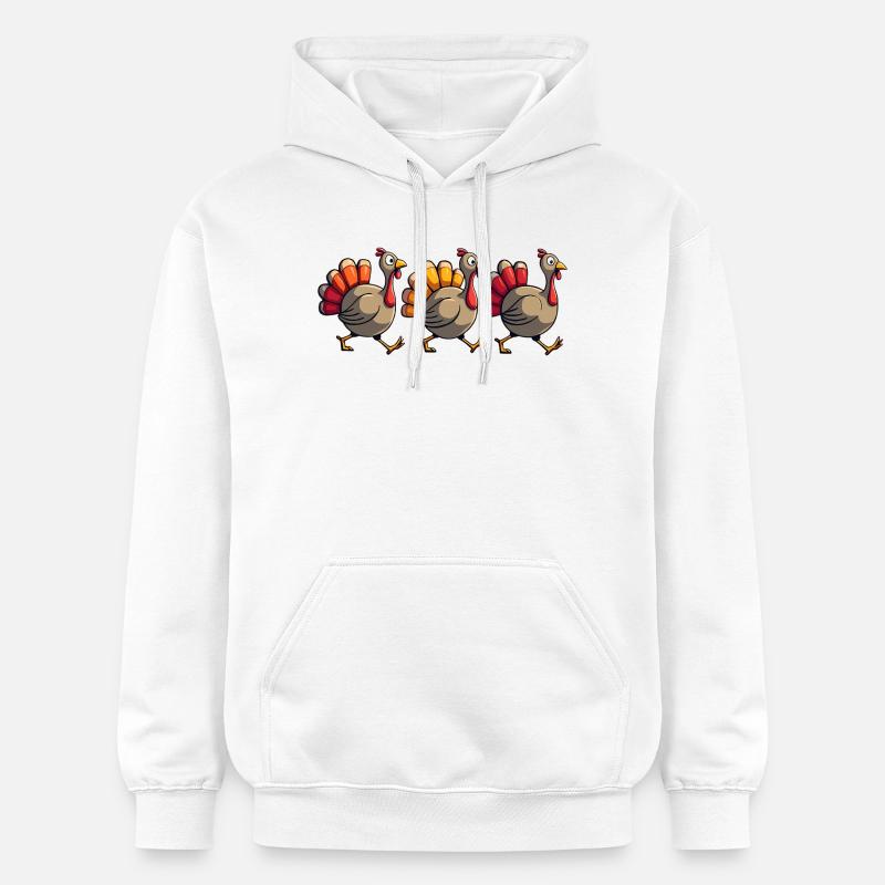 Bébé dinde de Thanksgiving - Sweat à capuche Softstyle® Gildan Unisexe - blanc