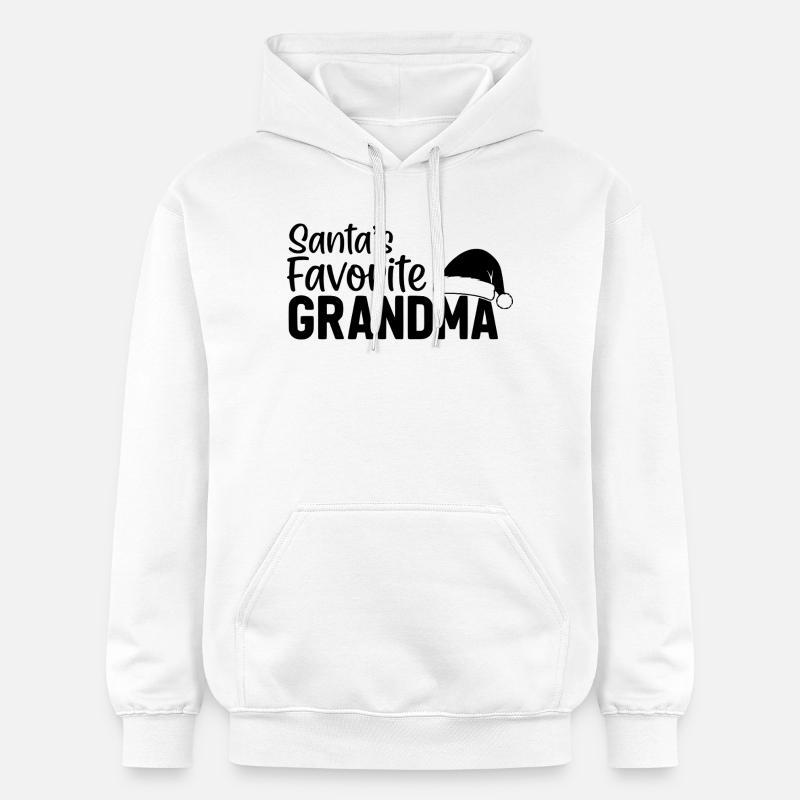 La grand-mère préférée du Père Noël - Sweat à capuche Softstyle® Gildan Unisexe - blanc