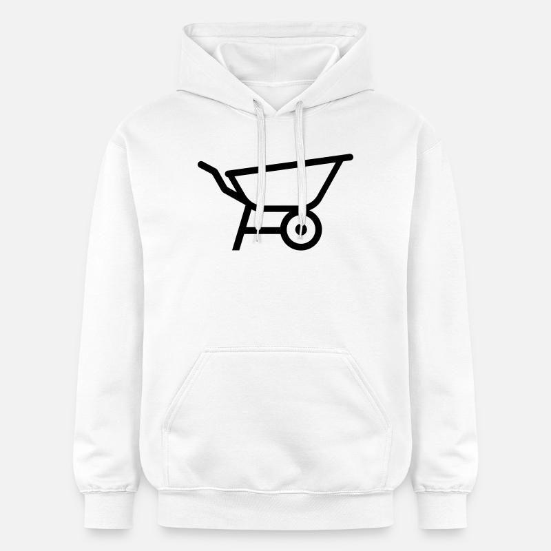 brouette - Sweat à capuche Softstyle® Gildan Unisexe - blanc