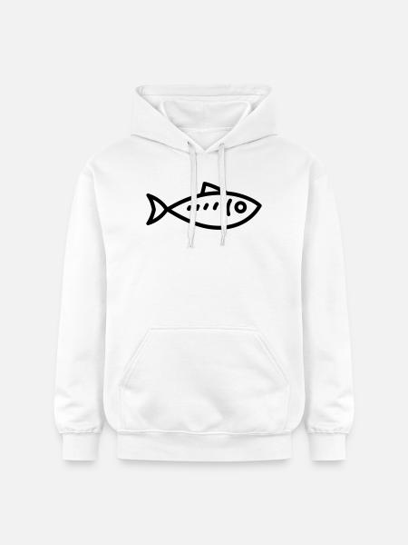 herring - Gildan Unisex Softstyle® Midweight Hoodie - white