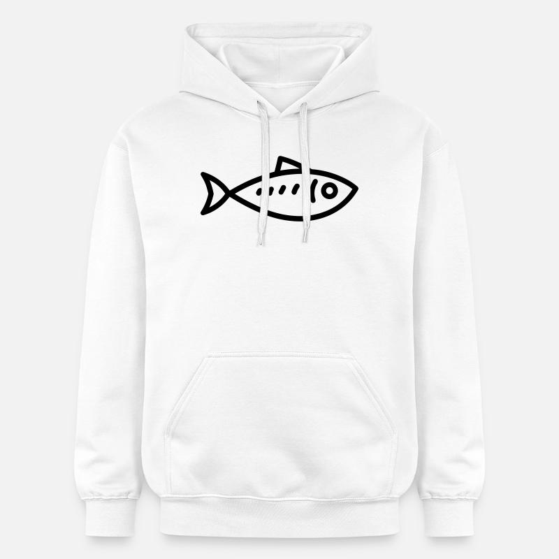 hareng - Sweat à capuche Softstyle® Gildan Unisexe - blanc