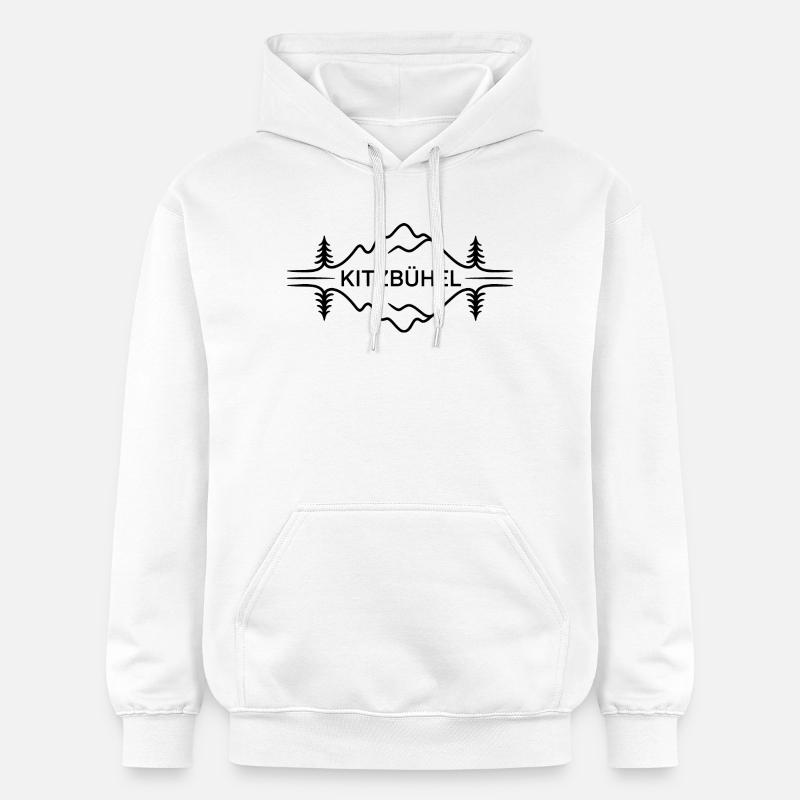 Kitzbühel - Création de souvenirs - Sweat à capuche Softstyle® Gildan Unisexe - blanc