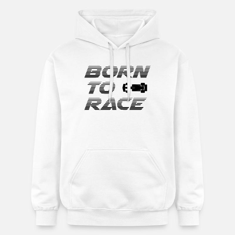 Né pour la course - Sweat à capuche Softstyle® Gildan Unisexe - blanc