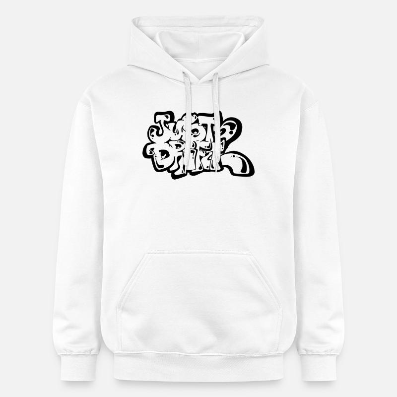 Juste Drift 02 - Sweat à capuche Softstyle® Gildan Unisexe - blanc