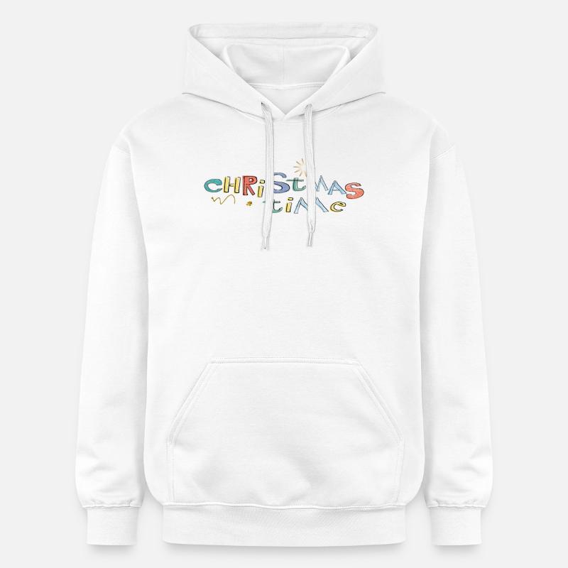 Période de Noël - Sweat à capuche Softstyle® Gildan Unisexe - blanc