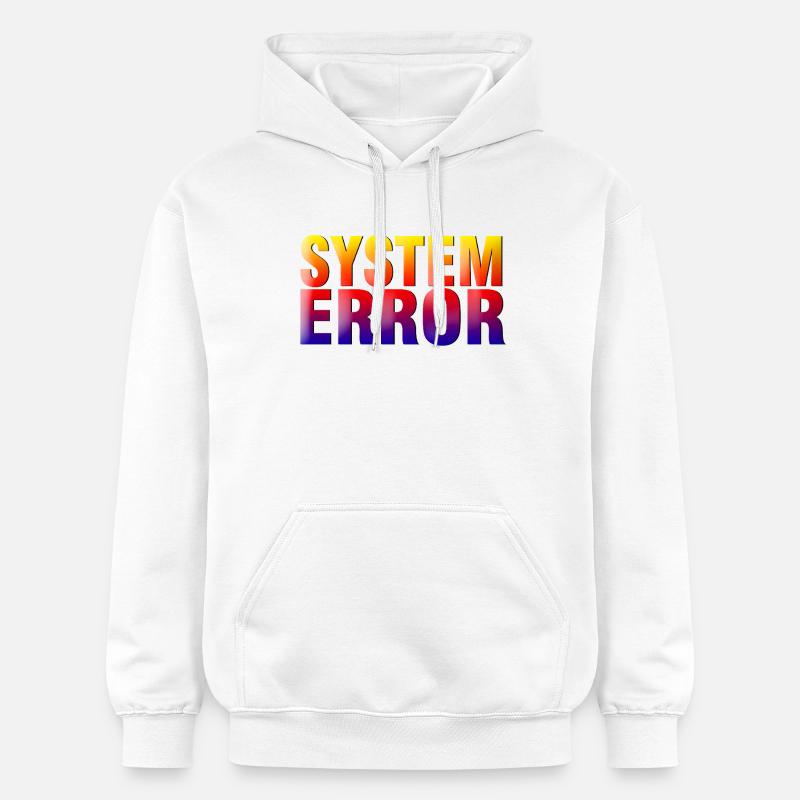 Gradient d’erreur système - Sweat à capuche Softstyle® Gildan Unisexe - blanc