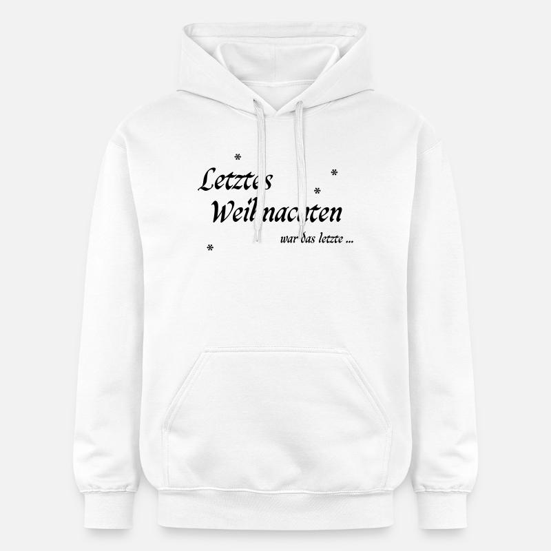 Dernier Noël - Sweat à capuche Softstyle® Gildan Unisexe - blanc