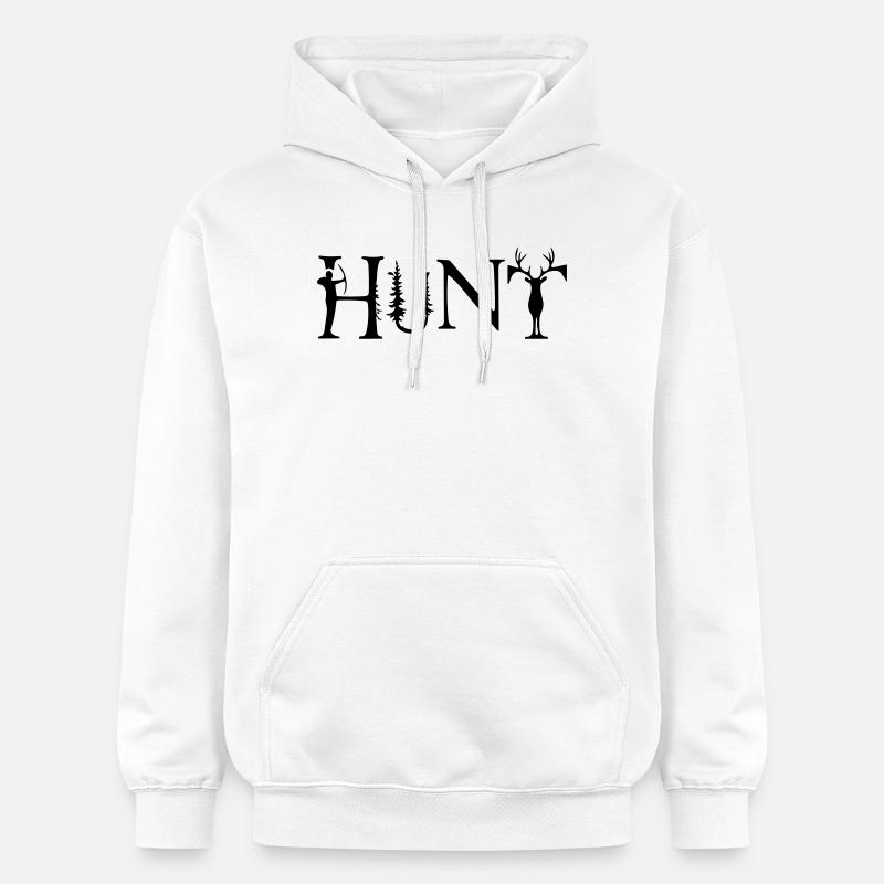 Chasse - Sweat à capuche Softstyle® Gildan Unisexe - blanc