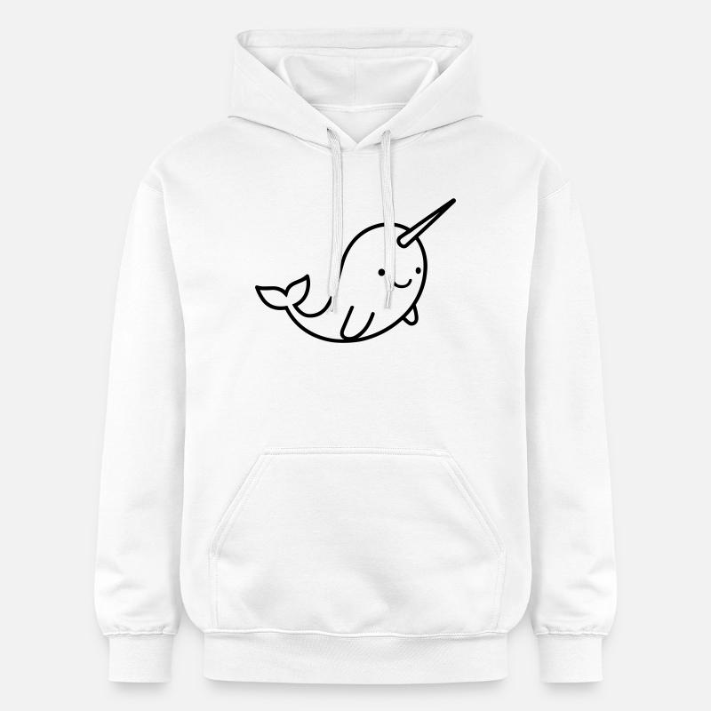 Narval - Sweat à capuche Softstyle® Gildan Unisexe - blanc