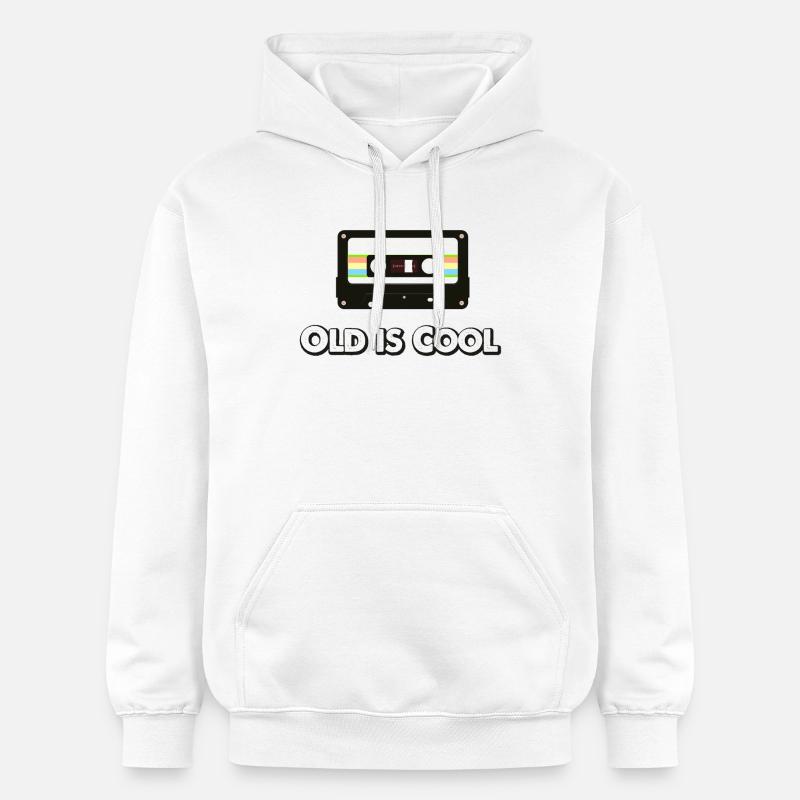 Old Is Cool – T-shirt cassette rétro - Sweat à capuche Softstyle® Gildan Unisexe - blanc